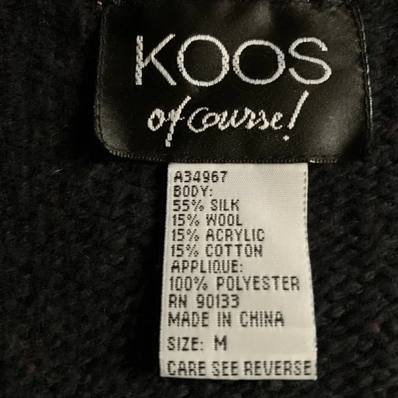 Koos of Course Silk Blend Open‎ Cardigan Sweater - Picture 11 of 12